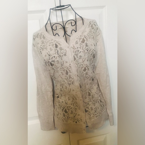 EUC Ann Taylor Loft Lace Cardigan. Small. - Picture 4 of 11